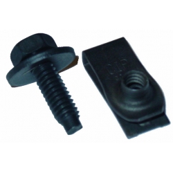 Fender/Body Bolts - Black Phosphate 5/16-18 w/ Long "U" Nuts